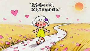 走在幸福的小路上