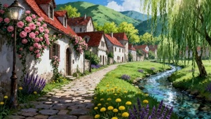 唯美的乡村河流