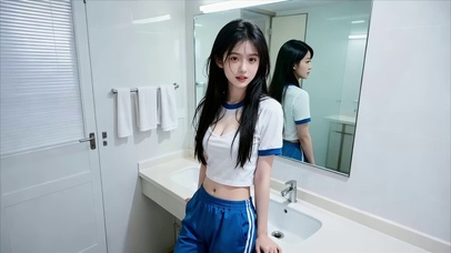 校园倩影穿校服漂亮女孩2