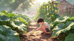 菜地的童年