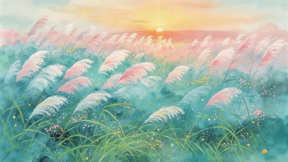 秋天的芦苇