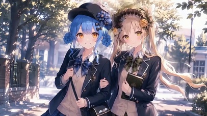两个女孩
