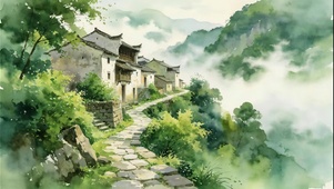 绝美！ 云崖上的村落