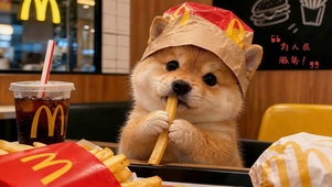 可爱薯条柴犬营业