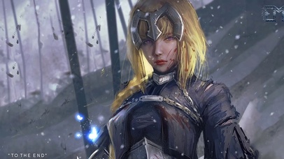 fgo贞德少女插画