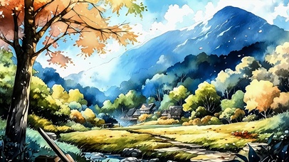 唯美风景AI