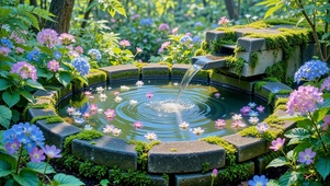 林间治愈夏日小池