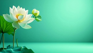 清新治愈荷花