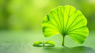 清新护眼绿叶