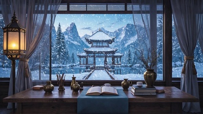 【雪景】仙门外的雪