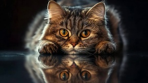 双尾猫凝视