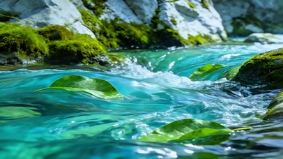 治愈山间溪流4K