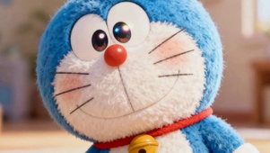 可爱毛茸茸的叮当猫