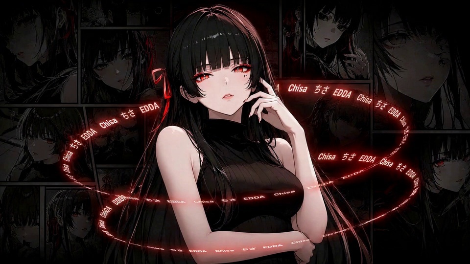 暗黑红瞳美少女千咲