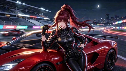 赛道红焰