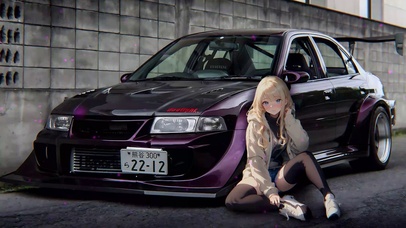 美女与汽车