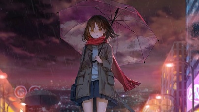 雨中女孩