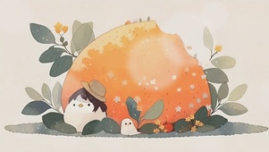 企鹅等雪