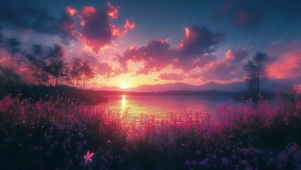 湖光山色 绚丽美景