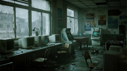 【雨景】废弃的网吧