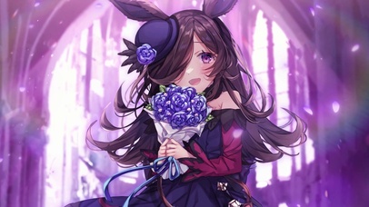 赛马娘 米浴 蓝玫瑰花嫁