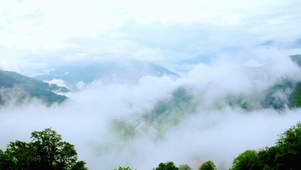 唯美山顶流云4K