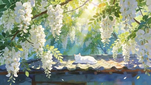 树下猫咪