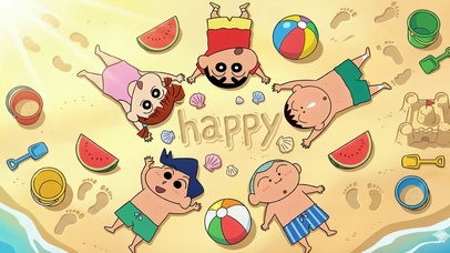 沙滩上的春日部