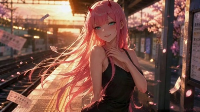 樱影粉发少女