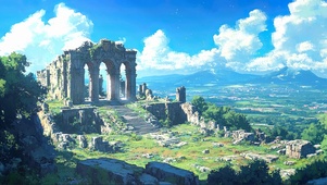 蓝天阳光山顶历史建筑