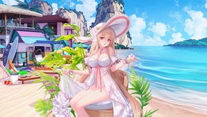 海边美少女