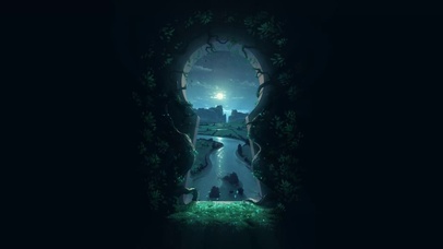 美丽夜晚的秘境