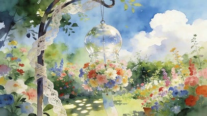 白云花草树木