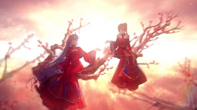 国风红色旗袍少女