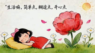 生活简单点糊涂点开心点