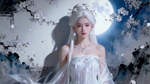 月下白发仙姬