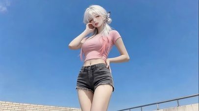 可爱长腿清纯女孩