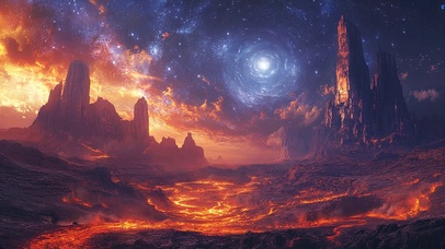 神秘外星火山岛