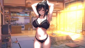 日式客厅少女