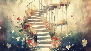 动漫唯美解压插画