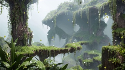 治愈雨中原始森林