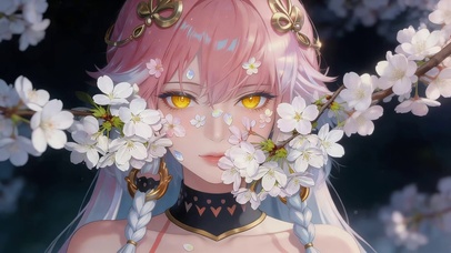 治愈樱花女孩