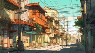 动漫风格插画