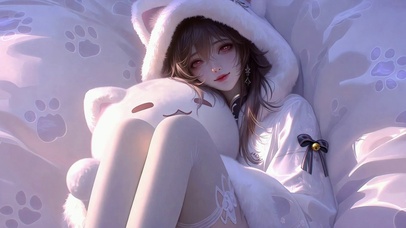 软萌猫耳二次元美少女
