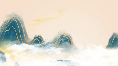 中国风简洁水墨风景