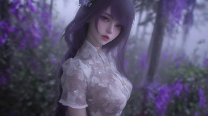 可爱甜美女孩