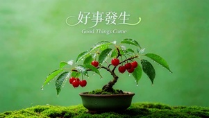 好事发生，樱桃盆栽