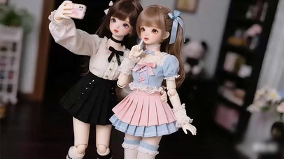 一起拍照的闺蜜