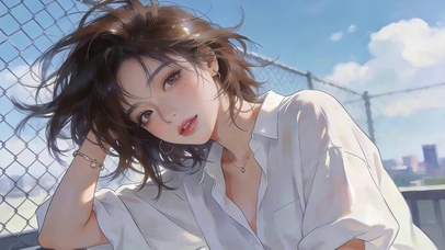 天台白村衣女孩
