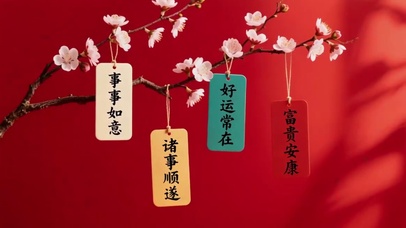 唯美桃花事事如意